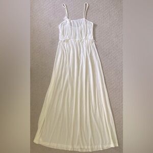 Vintage '50s KICKERNICK white sheer night gown, 34.